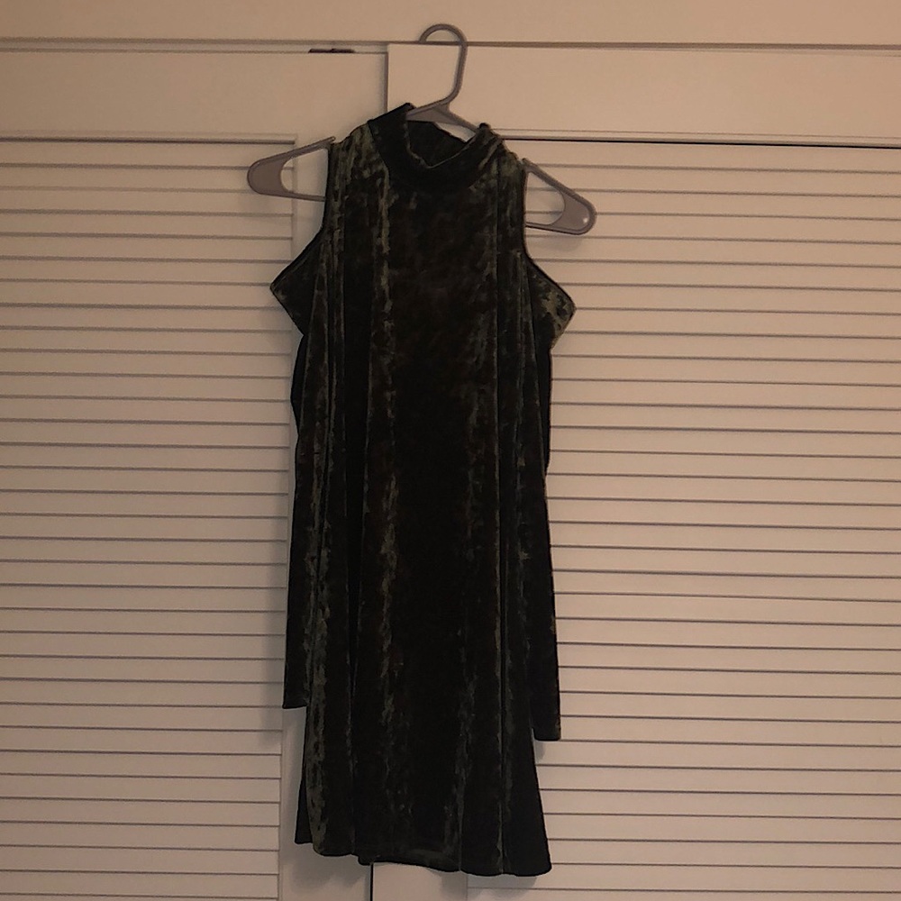 Velvet Green Dress